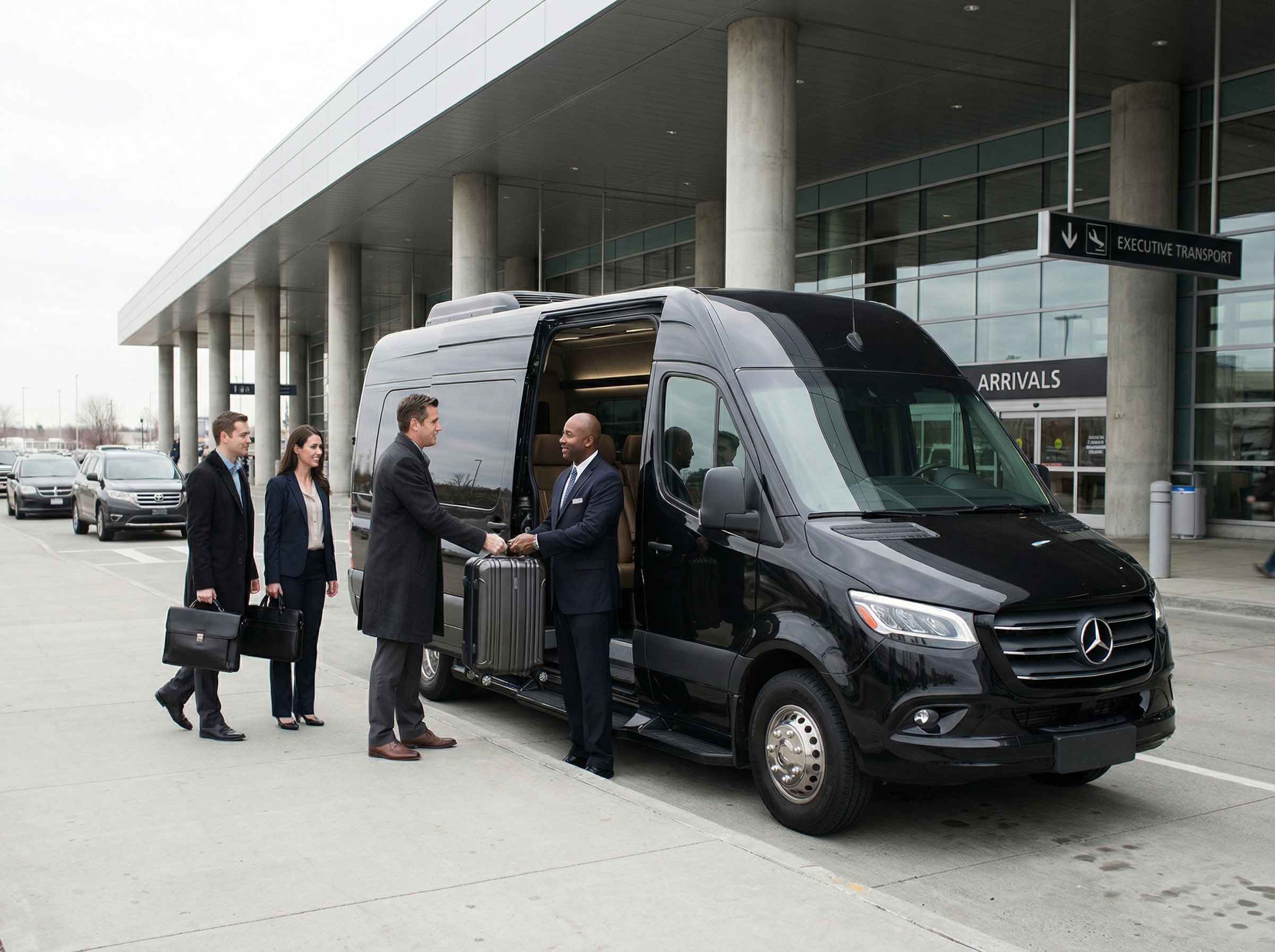 Sprinter at airport